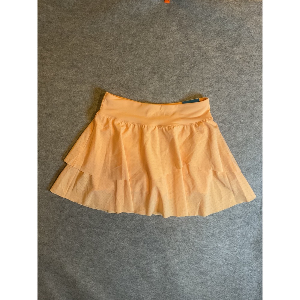 DSG Girls Mid-Rise Skort Peach Orange Athletic Tennis Skirt Size M 10-12 NWT